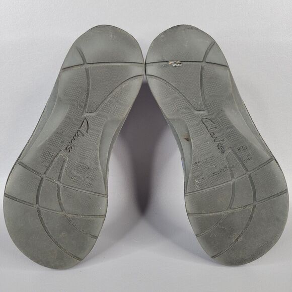 Clarks Tate Muse Flip Flops Striped Strap Slip On Thong Sandals Blue Size 6M - Picture 8 of 12